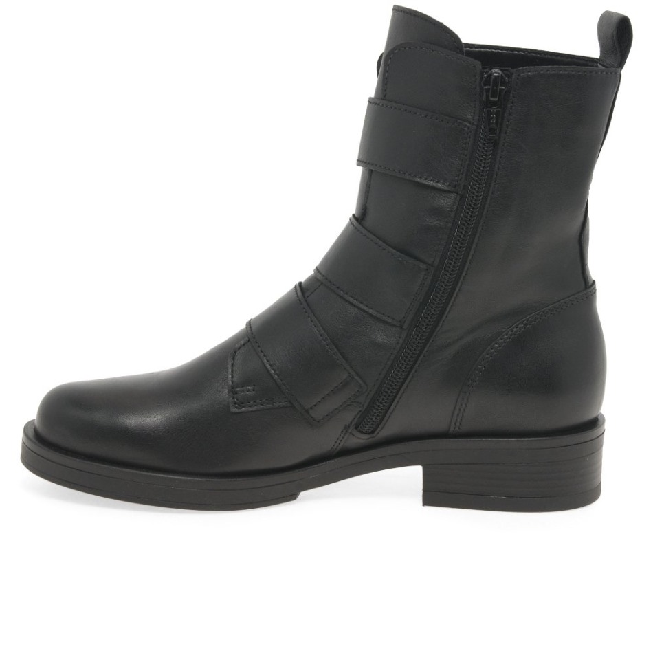 Gabor Noir | Bottes De Motard Exclusives Pour Femmes